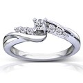 14k White Gold 1/5ct TDW Diamond Ring
