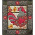 Spotty Rooster Wall Quilt Kit-13"X15"