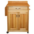 Catskill Craftsman Deluxe Butcher Block Cart with Backsplash