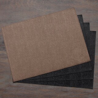 Black/ Brown Reversible Placemat (Set of 4)
