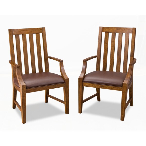 Home Styles Arts &amp; Crafts Game Chairs with Oak Finish (Pack of 2)
