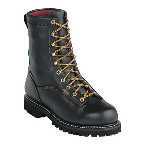 Men's Georgia Boot G83 8in Safety Toe Boot Black Full Grain Leather