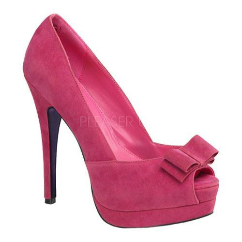 Pin Up Women's Bella 10 Fuchsia Sueded PU