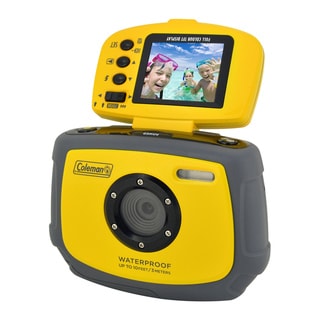 Coleman Xtreme C4WP-Y 12MP Waterproof Digital Camera with Flip-up Screen