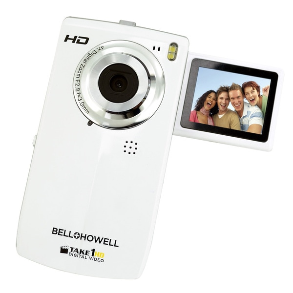 Bell+Howell Take1HD Flip Video Camcorder with 2GB SD Card (White)