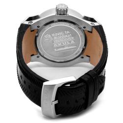 Invicta Men's Akula Blue Dial Black Leather ChronographWatch