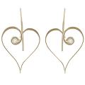 Tressa Goldfill and Alloy CZ Heart Earrings