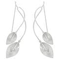Tressa Sterling Silver Calla Lily Spiral Earrings