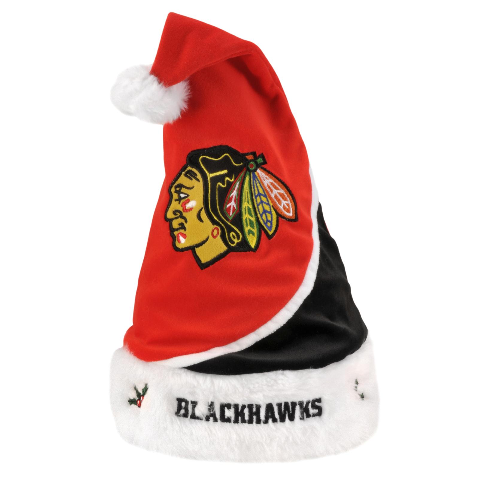 Chicago Blackhawks Polyester Santa Hat - 13136899 - Overstock.com