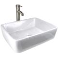 Free indicative roadmap for Set china Rectangular Porcelain Bathroom Vessel Sink and Brushed Nickel Faucet Combo