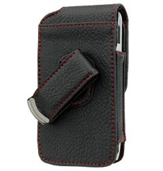 Premium HTC Droid Incredible Leather Vertical Case with Screen