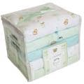 Piccolo Bambino Green Cotton Receiving Blankets (Pack of 5)