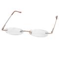 Free handy guideline for eyeglass rimless frames Adi Designs T801 Women's 2.50 Tube Reader Glasses