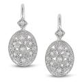 Sterling Silver 1/8ct TDW Diamond Earrings (G-H, I2-I3)
