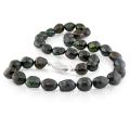 New York Pearls Black FW Pearl 18-inch Necklace (9-10 mm)
