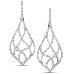 Miadora 18k White Gold 2 3/4ct TDW Diamond Earrings (G-H, SI1-SI2)