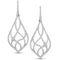 18k White Gold 2 3/4ct TDW Diamond Earrings (G-H, SI1-SI2)