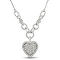 14k White Gold 1/2ct TDW Diamond Necklace (G-H, I1-I2)