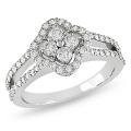 18k White Gold 4/5ct TDW Diamond Fashion Ring (G-H, SI1-SI2)