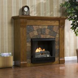 Stonegate Antique Oak Gel Fireplace