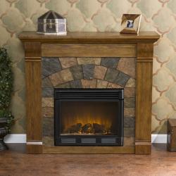 Stonegate Antique Oak Electric Fireplace