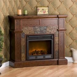 Hollandale Espresso Electric Fireplace
