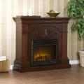 mahogany French desk free catalog Gilbert Mahogany Electric Fireplace