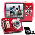 SVP Cybersnap 901 9MP 2.4-inch LCD Red Digital Camera/ Video Recorder with ...