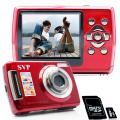 SVP Cybersnap 901 9MP 2.4-inch LCD Red Digital Camera/ Video Recorder with ...