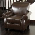 Huntington Bonded Leather Brown Club Chair