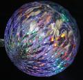 Holiday LED 6-inch Multi-Colored Crystal Sphere Light