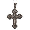 Sterling Silver 5/8ct TDW Diamond Cross Pendant (I-J, I2-I3)