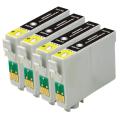 Epson T078120, T0781 Compatible Remanufactured Ink cartridge (Pack of 4)