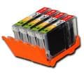 Canon CLI-8 BK Black Remanufactured Toner (Pack of 4)