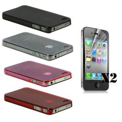 Ultra Thin Light Air Case for Apple iPhone 4/ 4G with 2 Screen Guards
