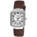 Philip Stein Women's 'Signature Classic Tank' Brown Strap Watch