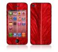 'Red Feather' Apple iPhone 4 Vinyl Skin