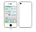 'Simply White' Apple iPhone 4 Vinyl Skin