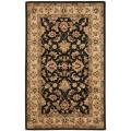 Handmade Heritage Kerman Black/ Gold Wool Rug (3' x 5')
