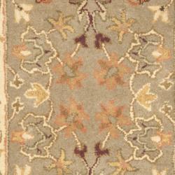 Handmade Oushak Light Green/Beige Wool Runner (2'3 x 16')
