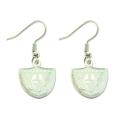 Stainless Steel Oakland Raiders Dangle Earrings