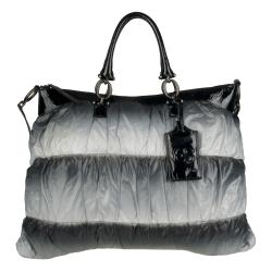 Ermanno Scervino Grey Pleated Satchel