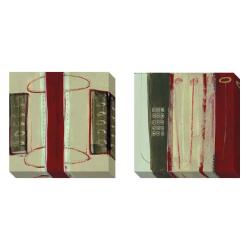 Barbara Zoern 'Juni' Set of 2 Gallery Wrapped Canvas Art Set
