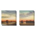 St. John 'Afternoon Meadow' Set of 2 Gallery Wrapped Canvas Art Set