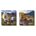 Susan Webster 'Remnants of the Day' Set of 2 Gallery Wrapped Canvas Art Set