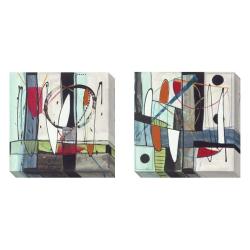 Barbara Zoern 'Transparence' Gallery Wrapped Canvas Art Set (Set of 2 )