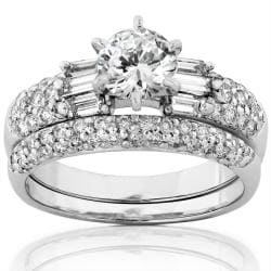 14k White Gold 1 3/4ct TDW Diamond Bridal Ring Set (H-I, I1-I2)