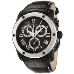 Swiss Legend Men's Traveler Black Leather Chronograph Watch