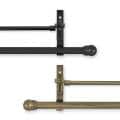 Simply Elegant 28 to 50-inch Adjustable Double Curtain Rod Set