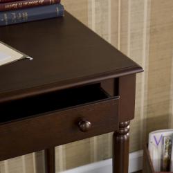 Espresso Two Drawer Writing Desk